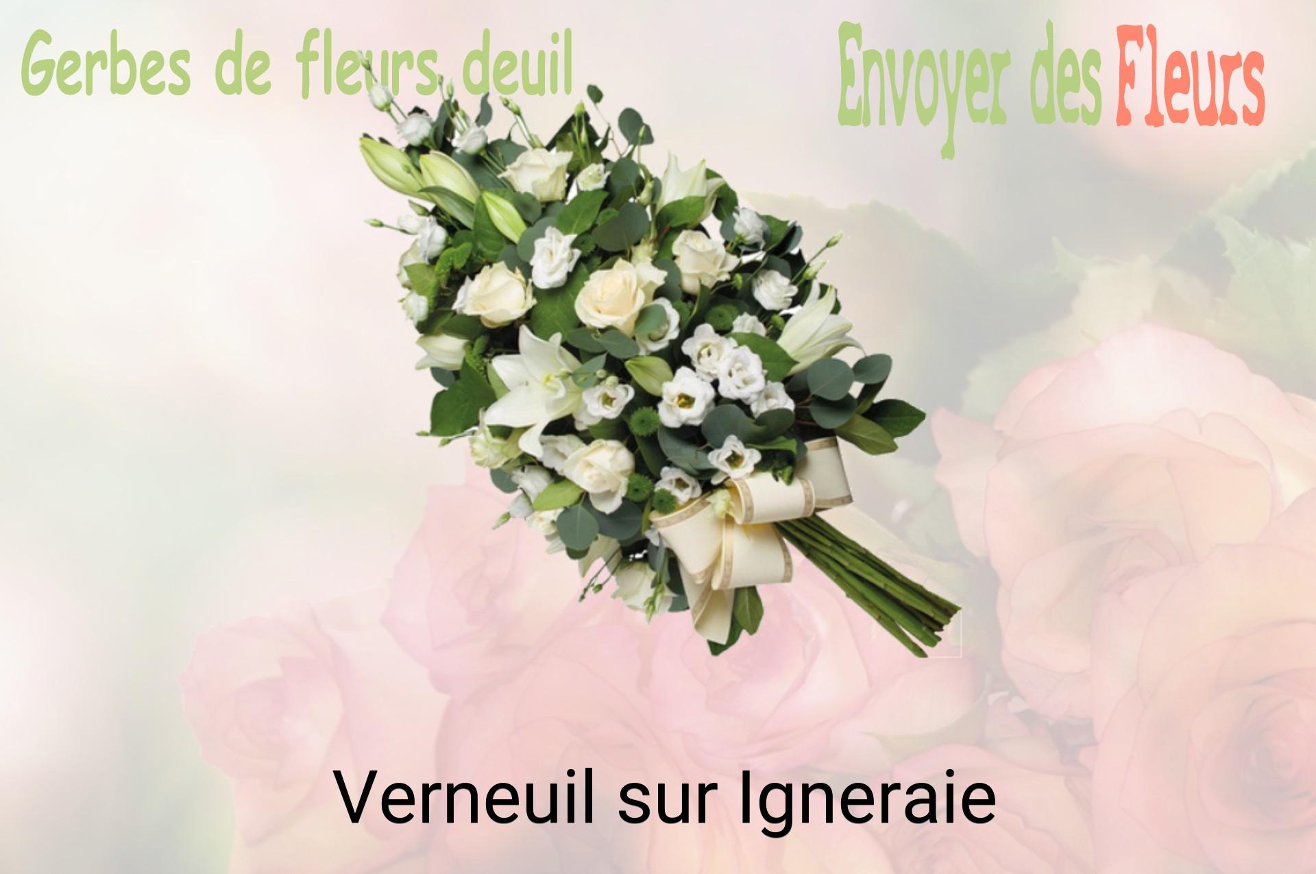 Gerbe de fleurs de deuil livrée à Verneuil-sur-Igneraie